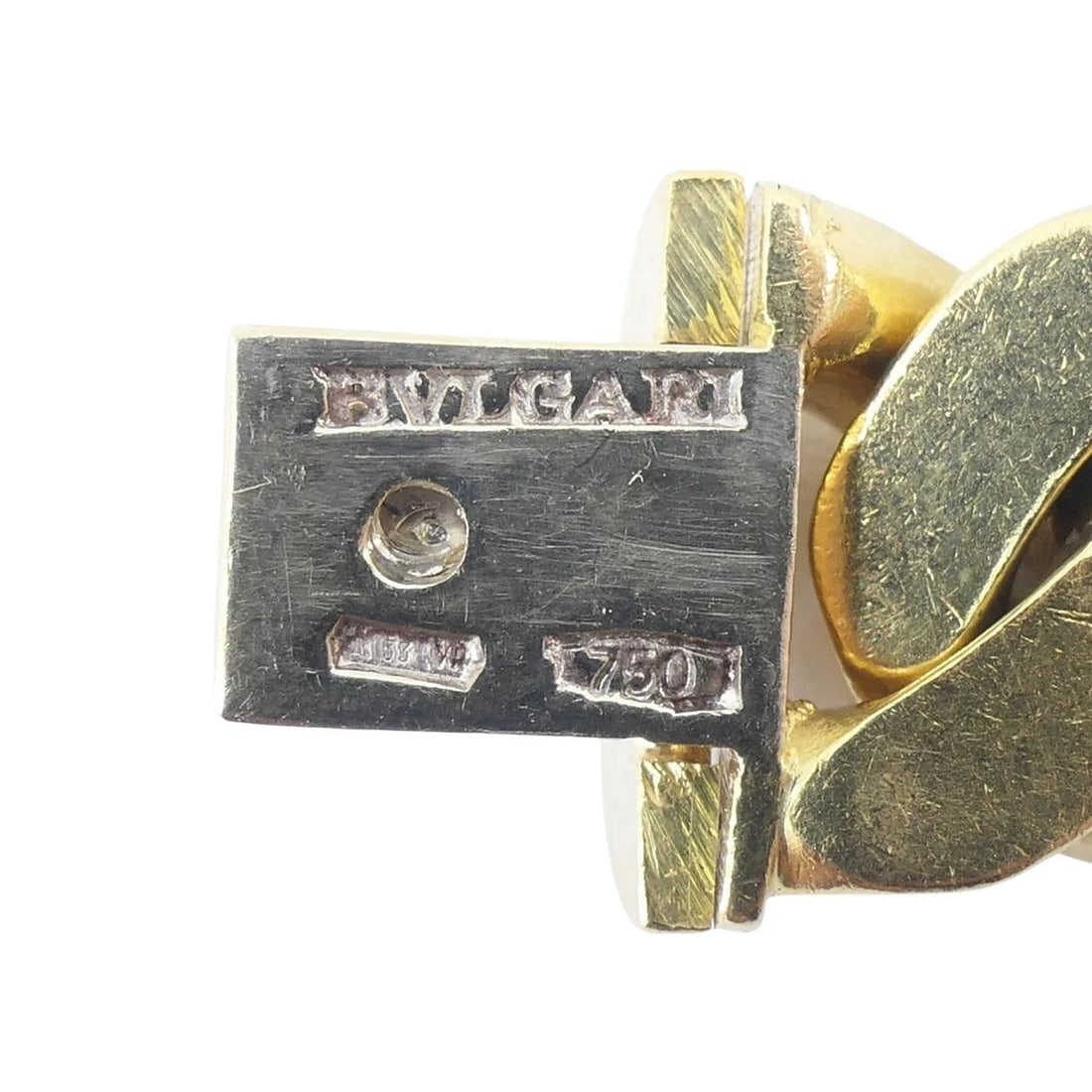 Vintage Bvlgari 18K Yellow Gold Heavy Curb Link Chain Bulgari Necklace - 12