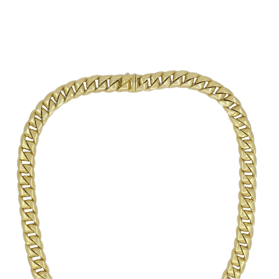 Vintage Bvlgari 18K Yellow Gold Heavy Curb Link Chain Bulgari Necklace - 6
