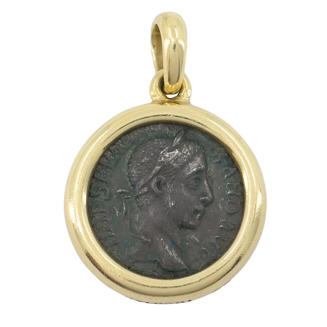 Vintage Bvlgari 18k Gold Ancient Coin Monete Bulgari Pendant Necklace - 5