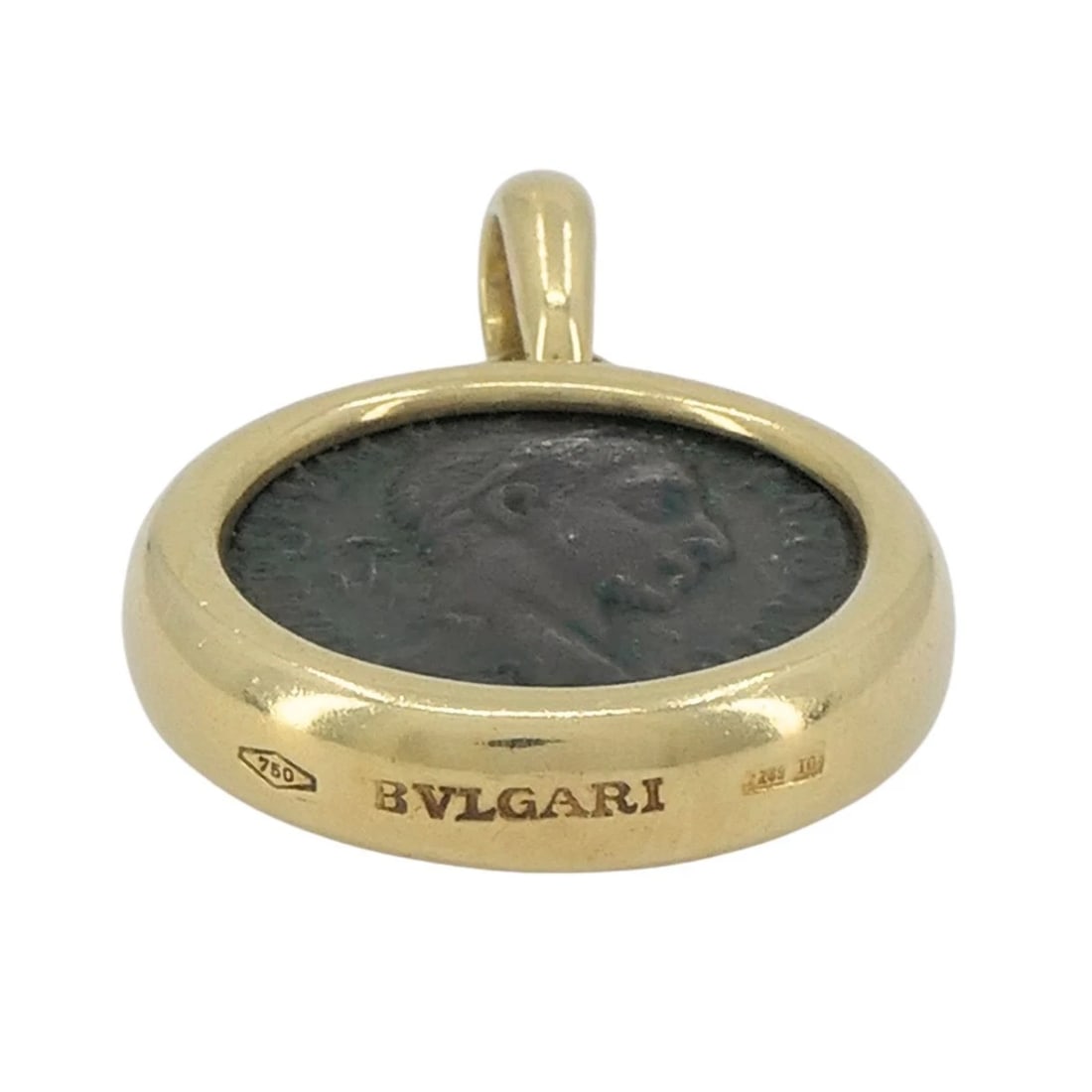 Vintage Bvlgari 18k Gold Ancient Coin Monete Bulgari Pendant Necklace - 7