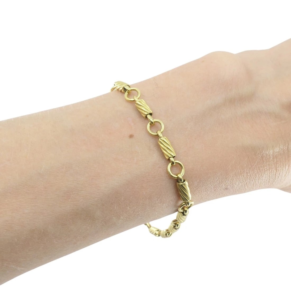 Vintage Cartier 18k Gold Link Bracelet - 6