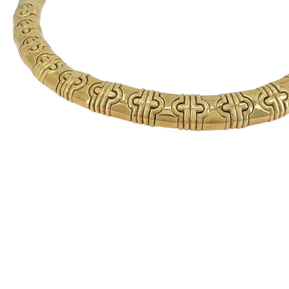 Vintage Bvlgari Bulgari 18k Gold Parentesi Necklace - 9