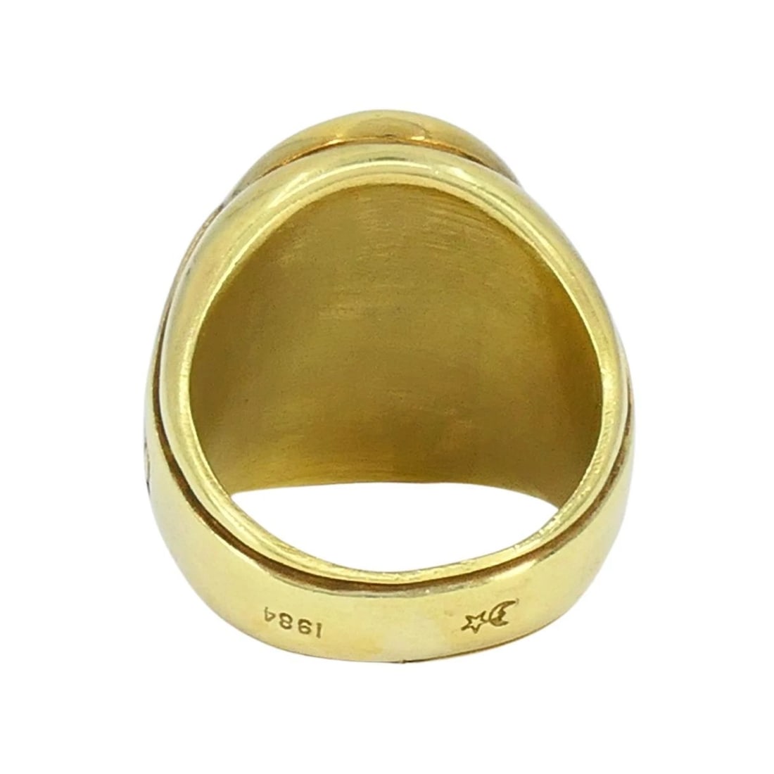 Vintage Kieselstein-Cord 18k Gold Carved Carnelian Intaglio Signet Ring - 6