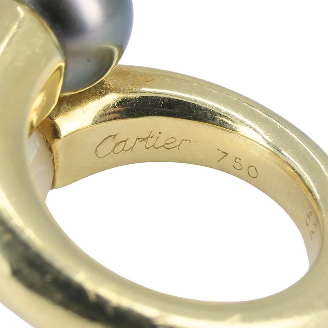 Vintage Cartier Toi et Moi 18k Gold Pearl Bypass Ring - 11