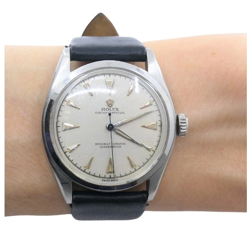 Vintage Rolex Oyster Perpetual 6084 Stainless Steel Wristwatch - 3