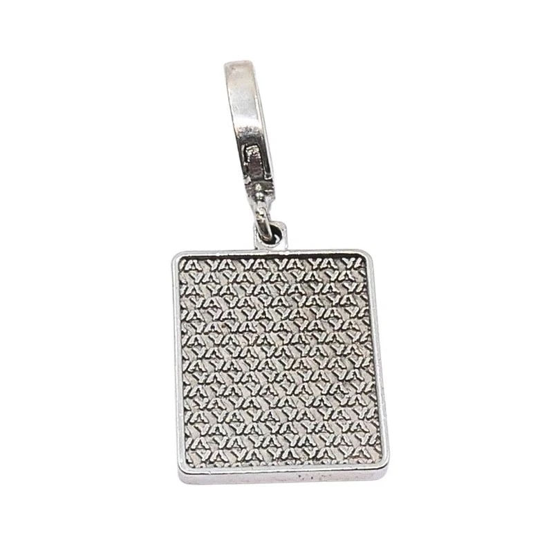 Vintage 12k Gold Playing Card Diamonds Charm Pavé Diamond Bail - 6