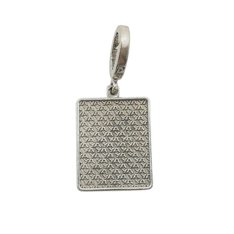 Vintage 12k Gold Playing Card Club Charm Pavé Diamond Bail - 6