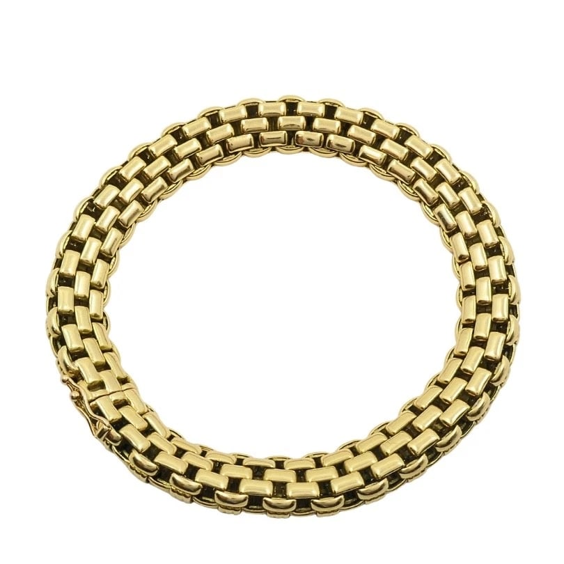 Vintage Cartier Paris 18k Gold Retro Grid Link Bracelet, 1950s-1970s - 7