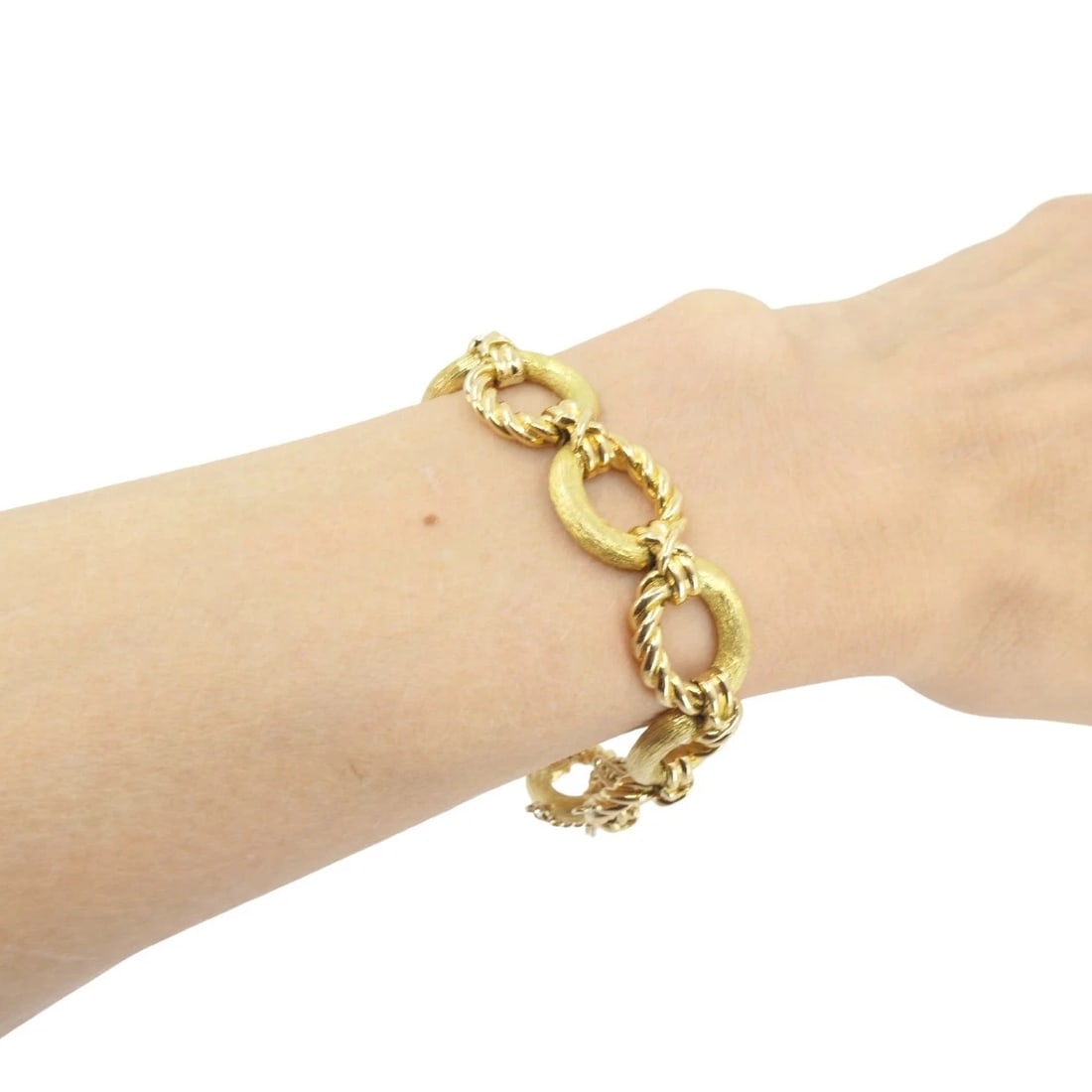 Vintage 18k Gold Tiffany & Co. Schlumberger Bracelet Rope Design - 13