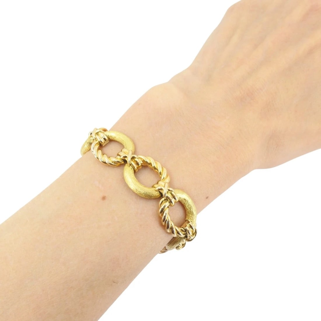 Vintage 18k Gold Tiffany & Co. Schlumberger Bracelet Rope Design - 3