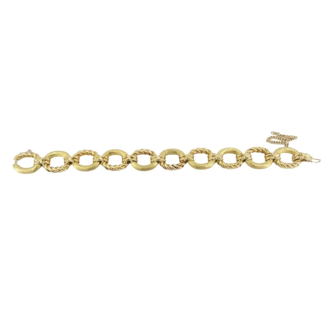 Vintage 18k Gold Tiffany & Co. Schlumberger Bracelet Rope Design - 8