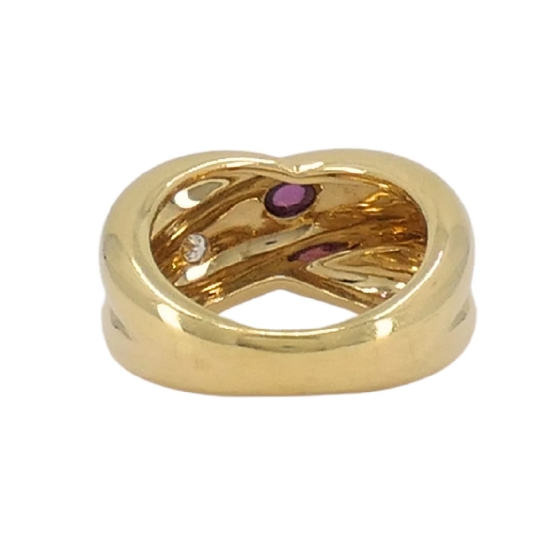 Vintage Cartier Ring 18k Gold Crossover Design - 6