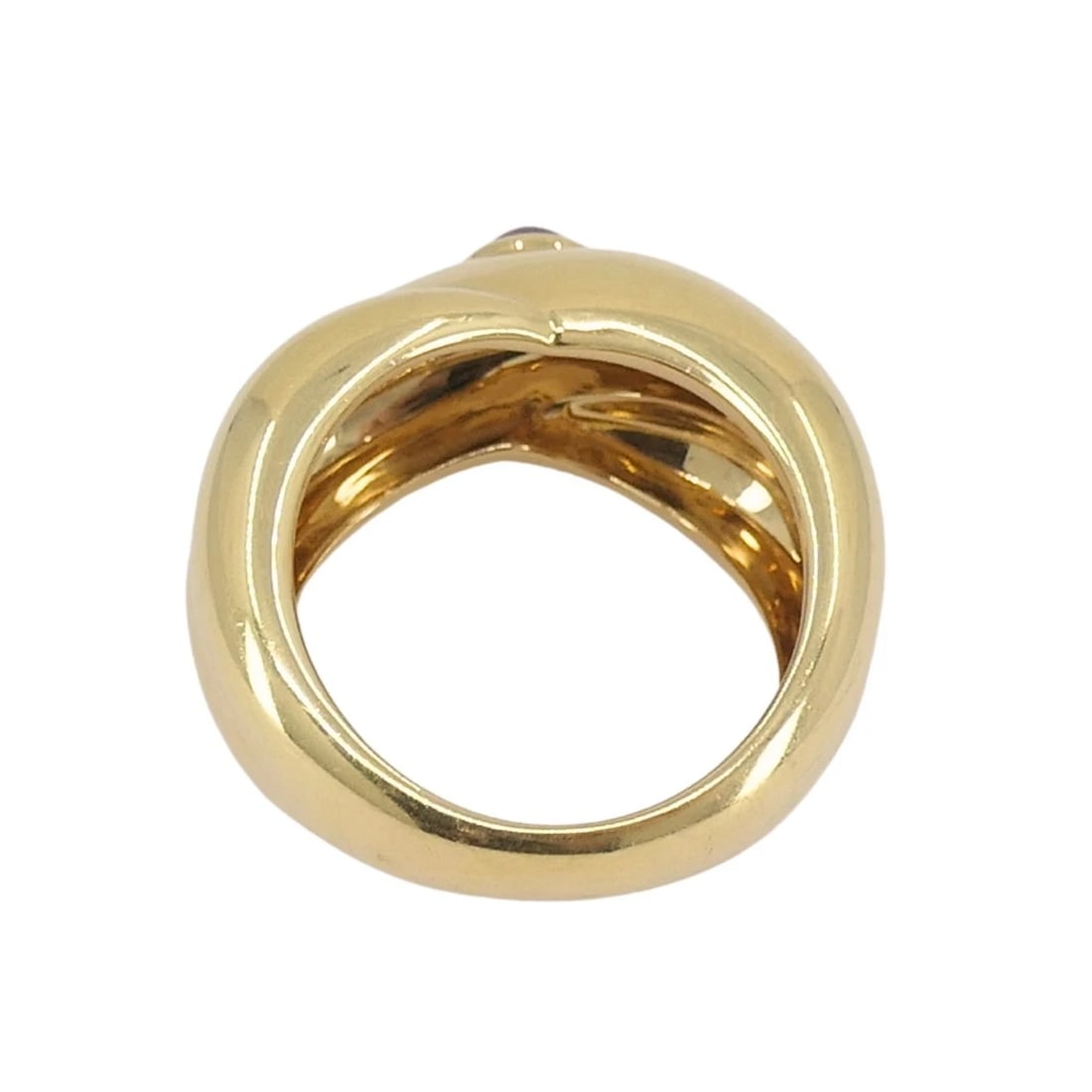 Vintage Cartier Ring 18k Gold Crossover Design - 7