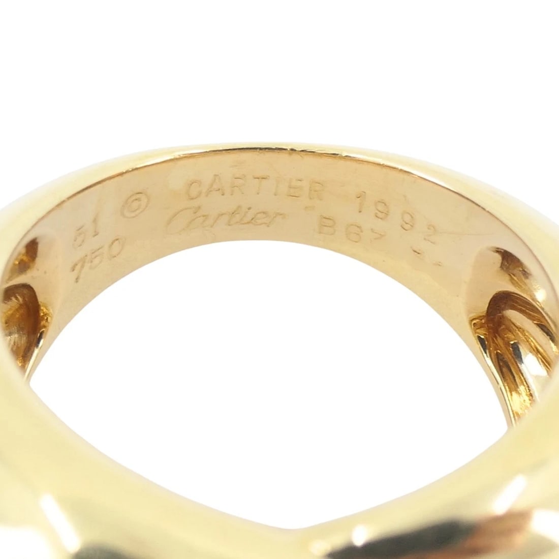 Vintage Cartier Ring 18k Gold Crossover Design - 8