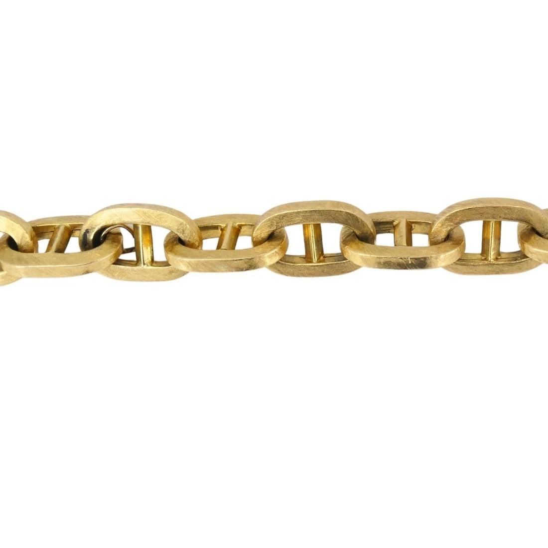 Vintage 18k Gold Mariner Link Bracelet - 5