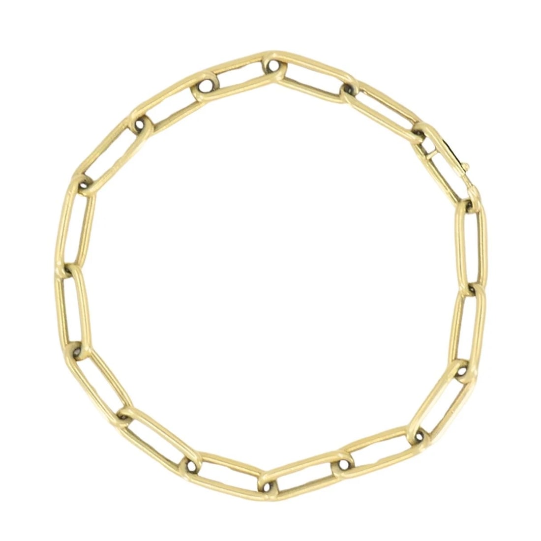 Vintage 14k Gold Paperclip Link Bracelet (1 of 9)