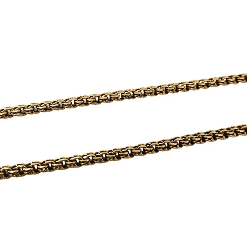 Antique 9k Gold Carnelian Bloodstone Pendant 14k Gold Chain Necklace - 10