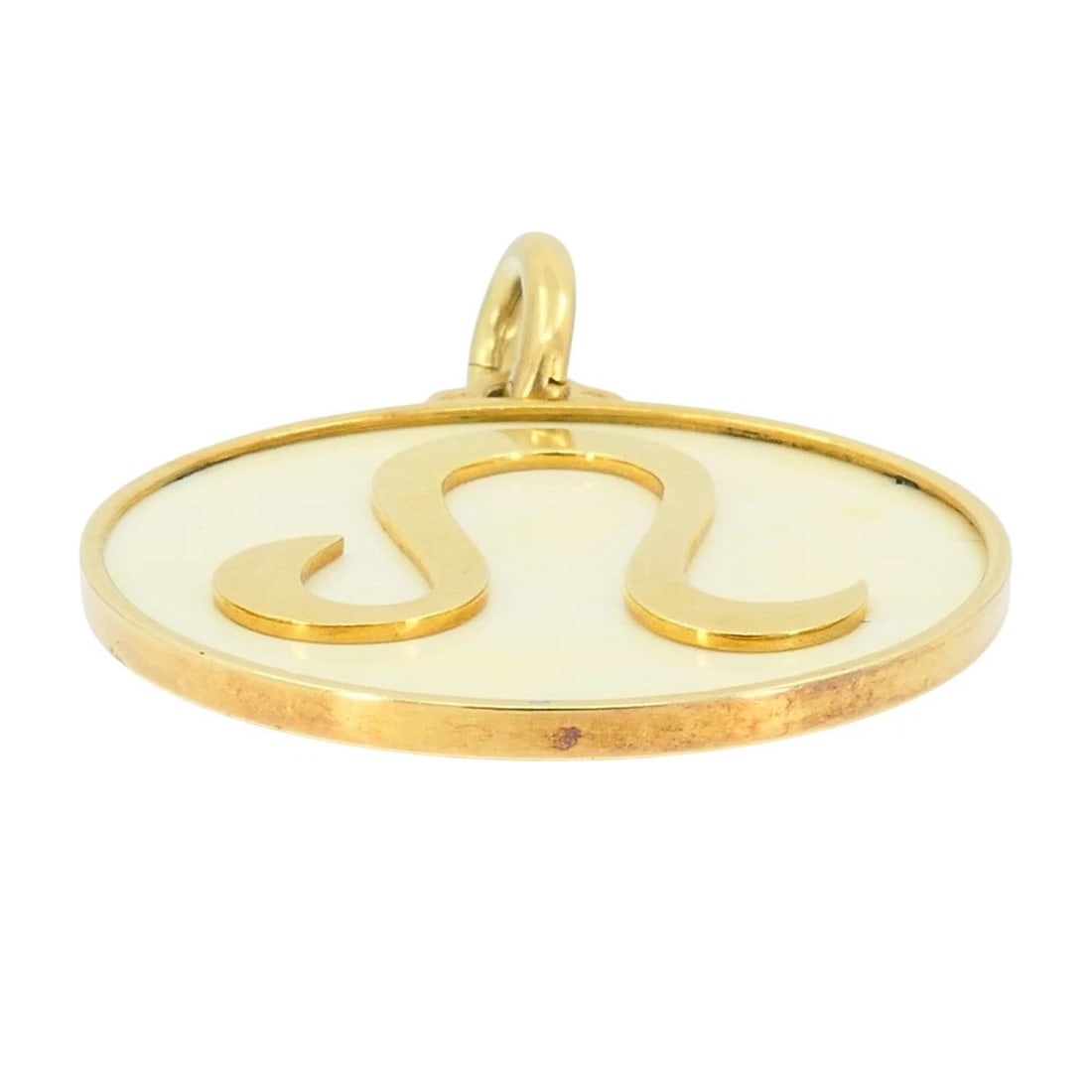 Vintage Bvlgari 18k Gold Bone Astrological Leo Pendant - 4