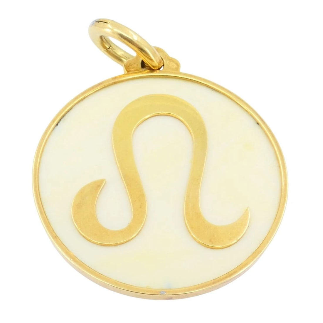 Vintage Bvlgari 18k Gold Bone Astrological Leo Pendant - 8