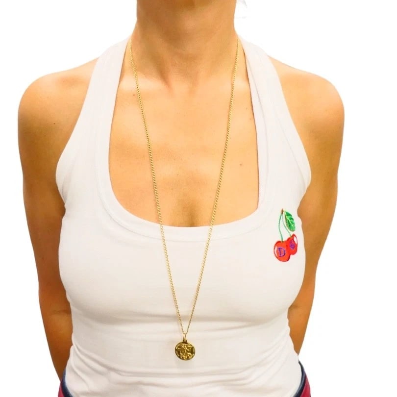 Vintage 14K Gold Saint Michael Pendant Necklace - 3