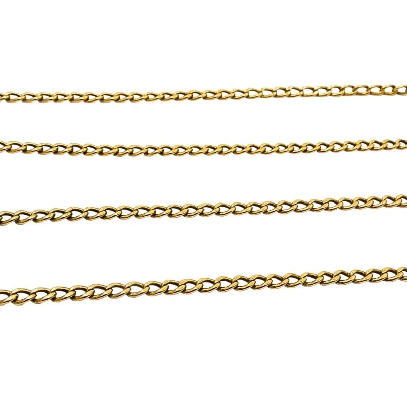 Vintage 14K Gold Saint Michael Pendant Necklace - 7