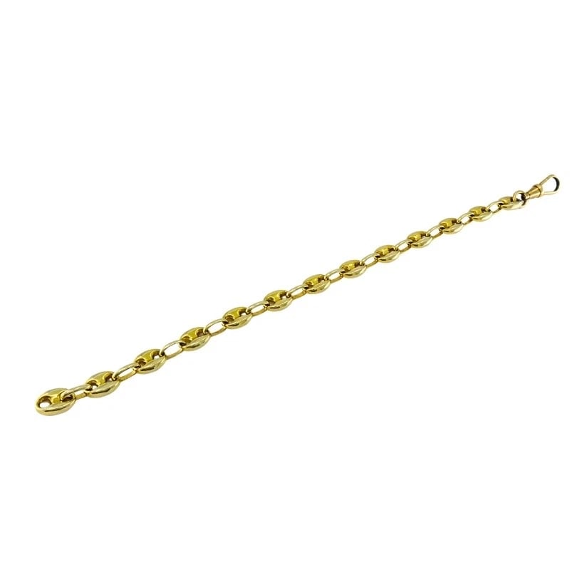 Vintage 14k Yellow Gold Mariner Link Bracelet - 5