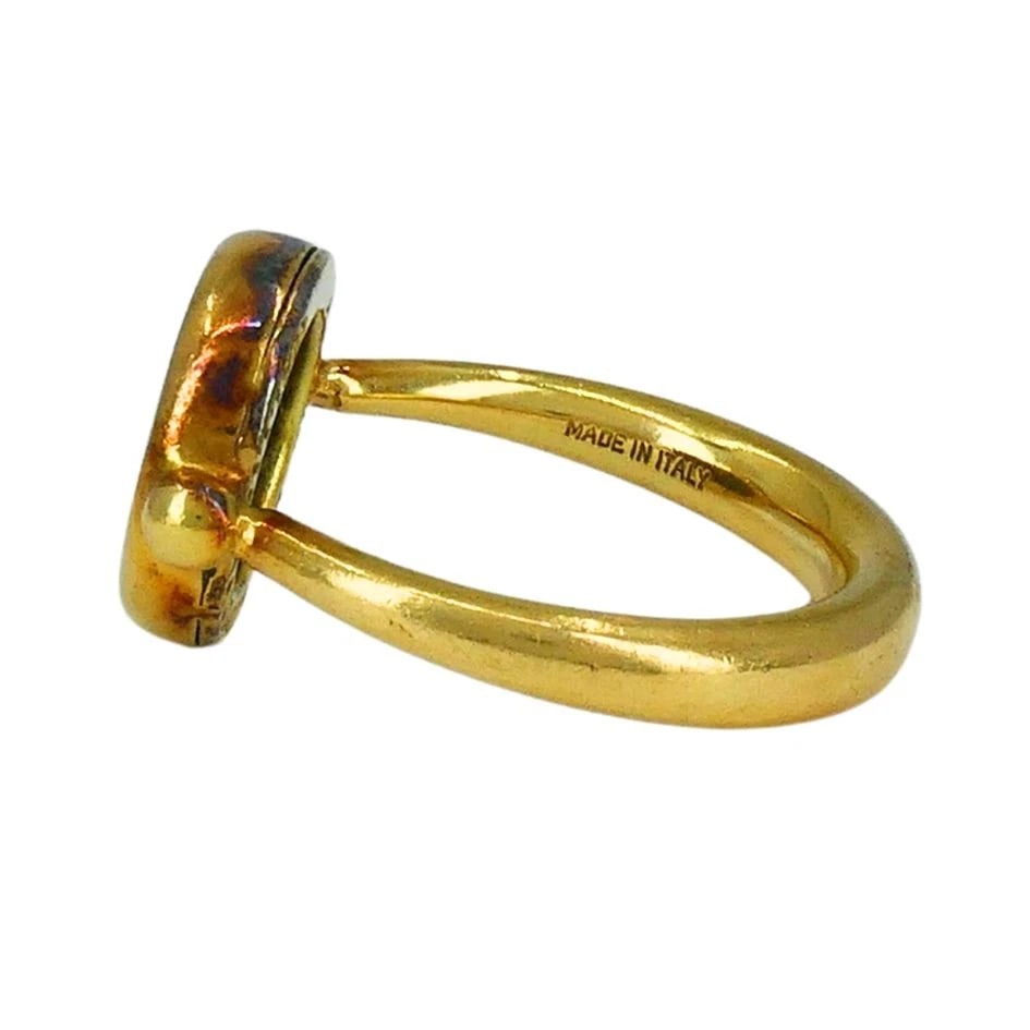 Bvlgari 18k Gold Monete Ancient Coin Bulgari Ring - 5