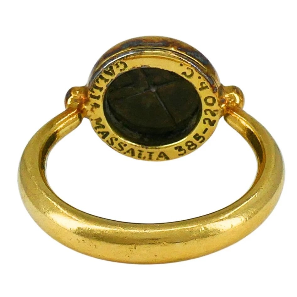 Bvlgari 18k Gold Monete Ancient Coin Bulgari Ring - 6