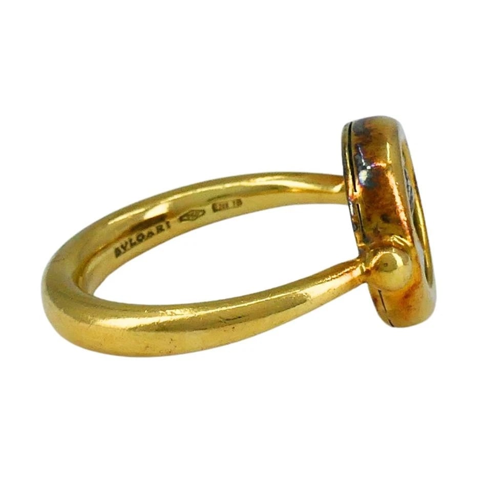 Bvlgari 18k Gold Monete Ancient Coin Bulgari Ring - 7