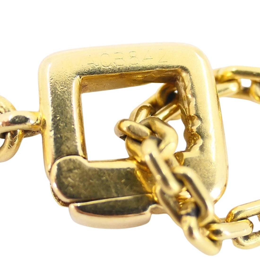 Louis Vuitton 18k Gold Diamond Eiffel Tower French Pendant Necklace - 11