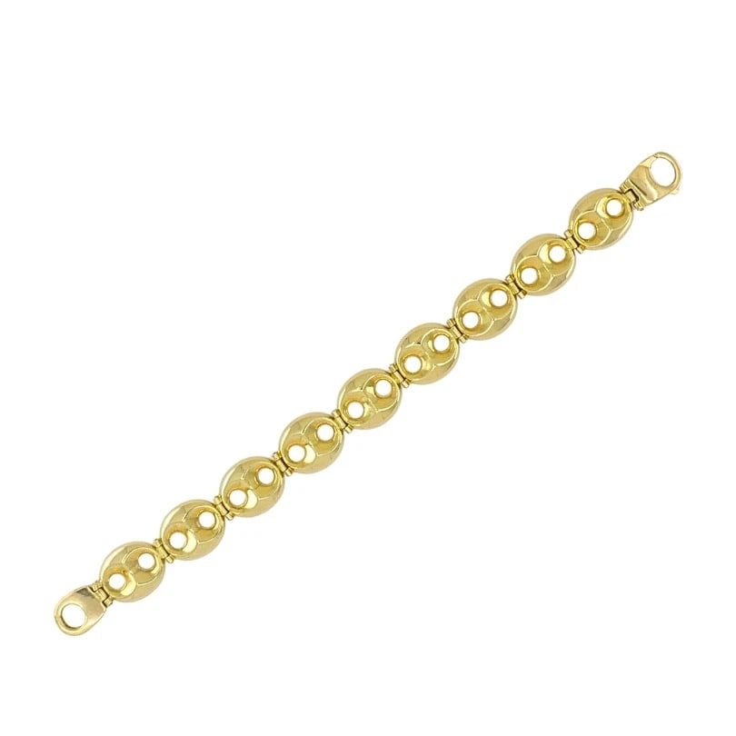 18k Yellow Gold Mariner Link Bracelet - 5