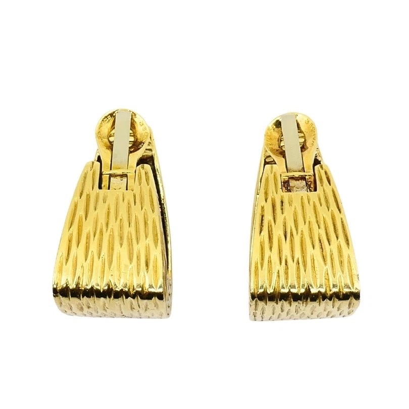 Wander France Modern 18k Gold Geometric Clip-On Earrings - 9