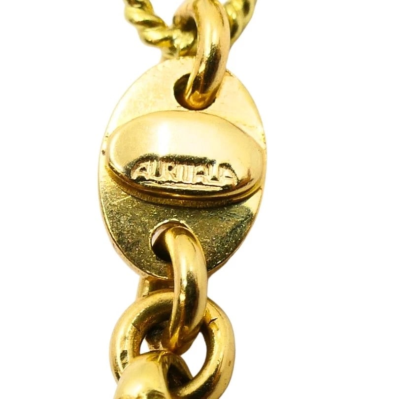 18k Gold Chain 14k Gold Enamel Ladybug Charms Bracelet - 10