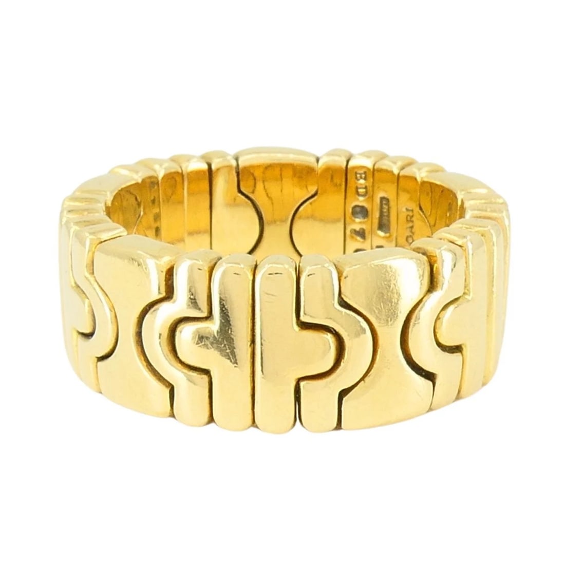 Vintage Bvlgari 18k Gold Parentesi Ring - 7