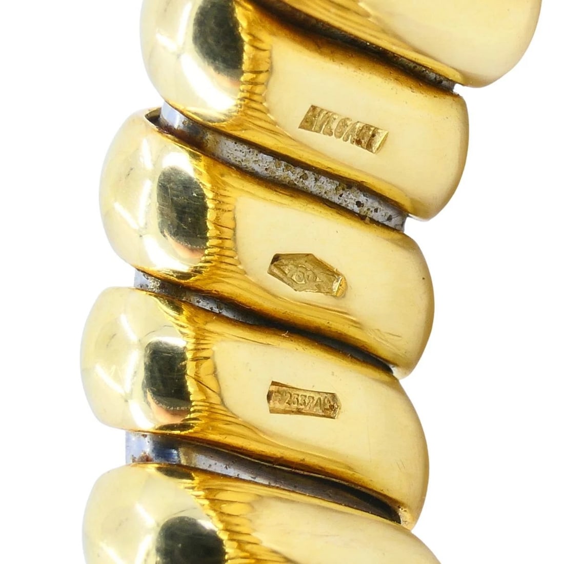 Vintage Bvlgari 18k Gold Stainless Steel Ring - 13