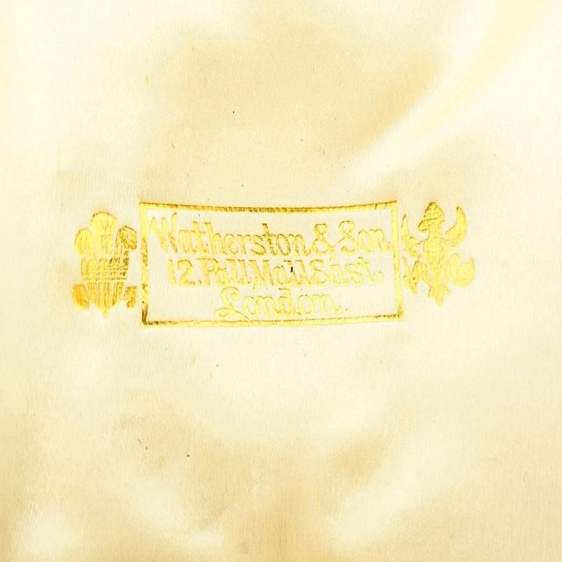 Antique 10k Gold Pearl Locket Pendant Diamond Accent Original London Box - 9