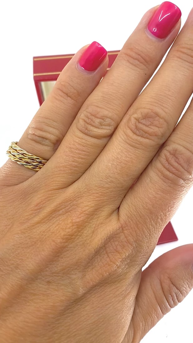 Cartier Les Must de Cartier 18k Gold Trinity Braided Ring - 2