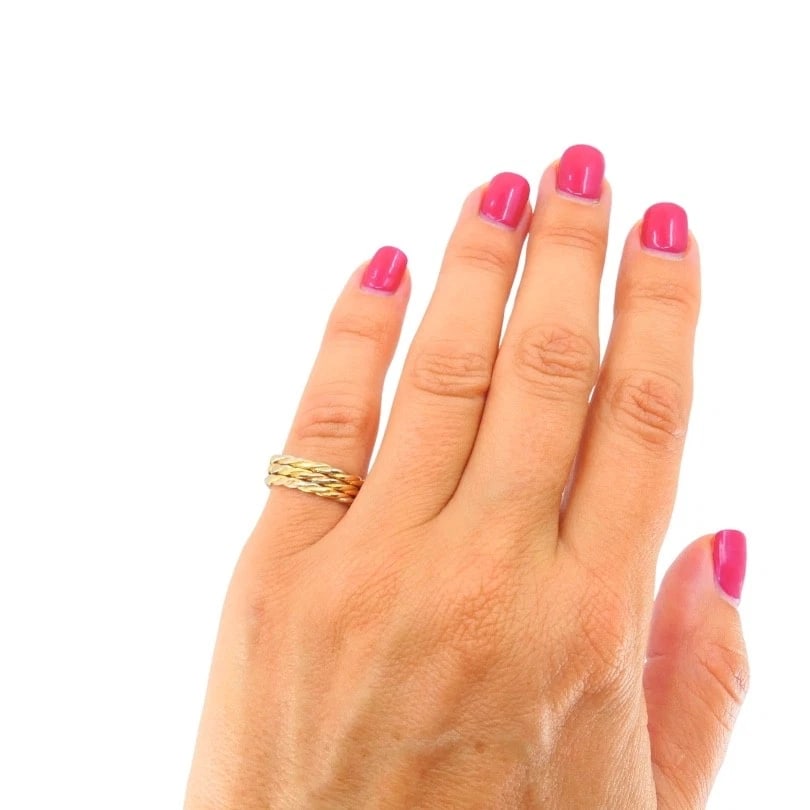 Cartier Les Must de Cartier 18k Gold Trinity Braided Ring - 3