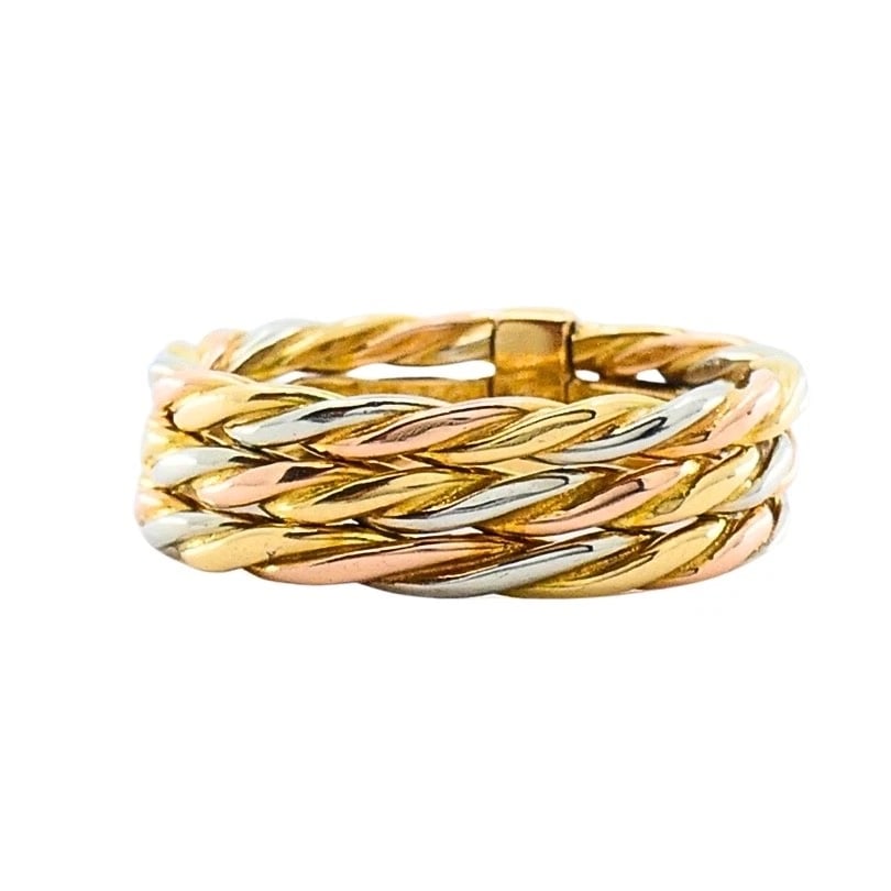 Cartier Les Must de Cartier 18k Gold Trinity Braided Ring - 5
