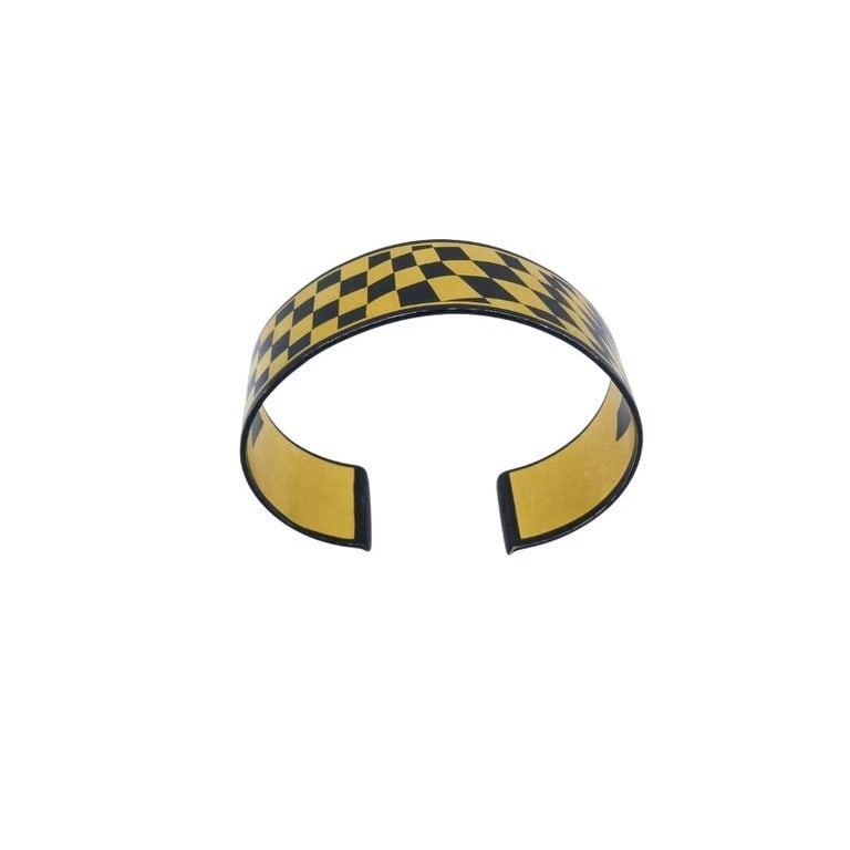 Vintage Tiffany & Co. Angela Cummings Damascene Gold Steel Lacquer Cuff Bangle - 12