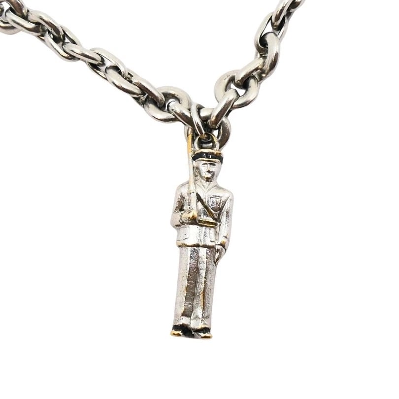 Vintage Platinum Charm Bracelet Diamond Gemstone - 10