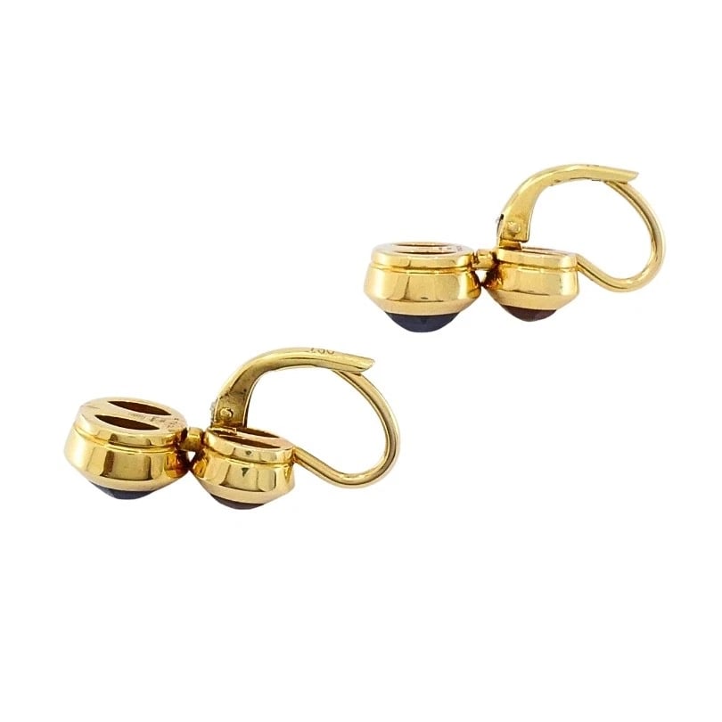 Tiffany & Co. 18k Gold Garnet Citrine Drop Earrings - 7