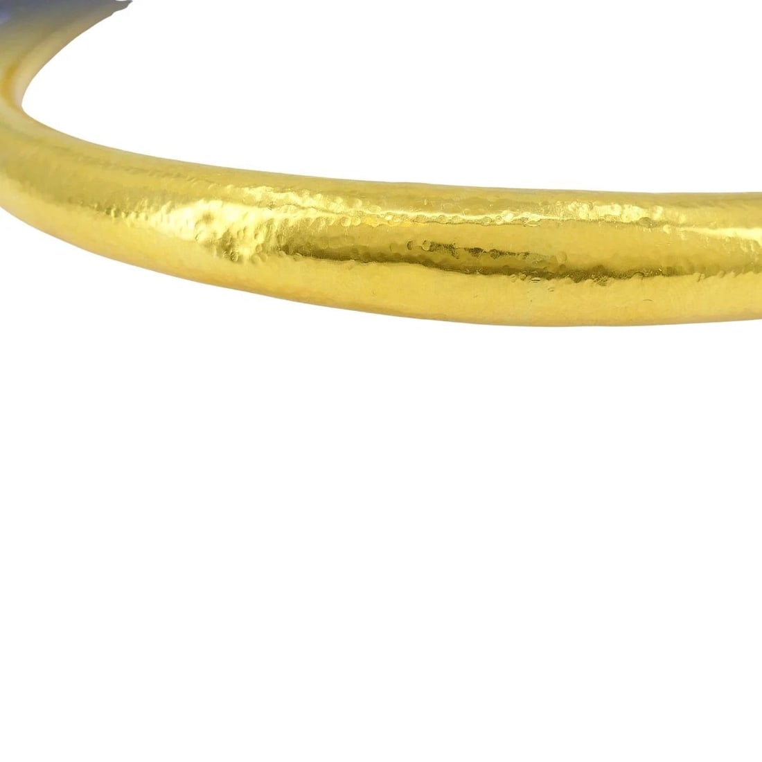 Vintage Lalaounis Greek 18k Hammered Gold Mechanical Collar Necklace - 14