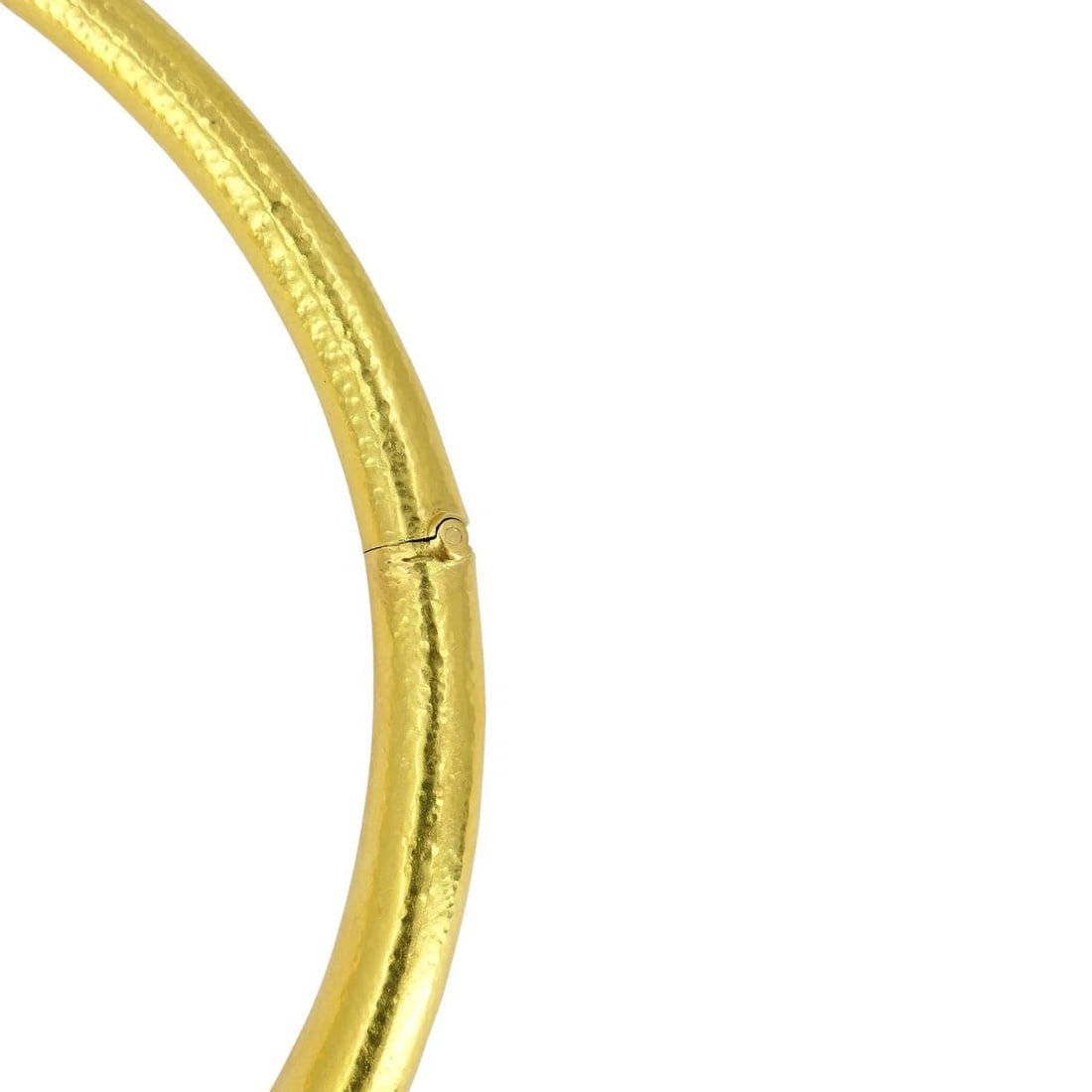 Vintage Lalaounis Greek 18k Hammered Gold Mechanical Collar Necklace - 7