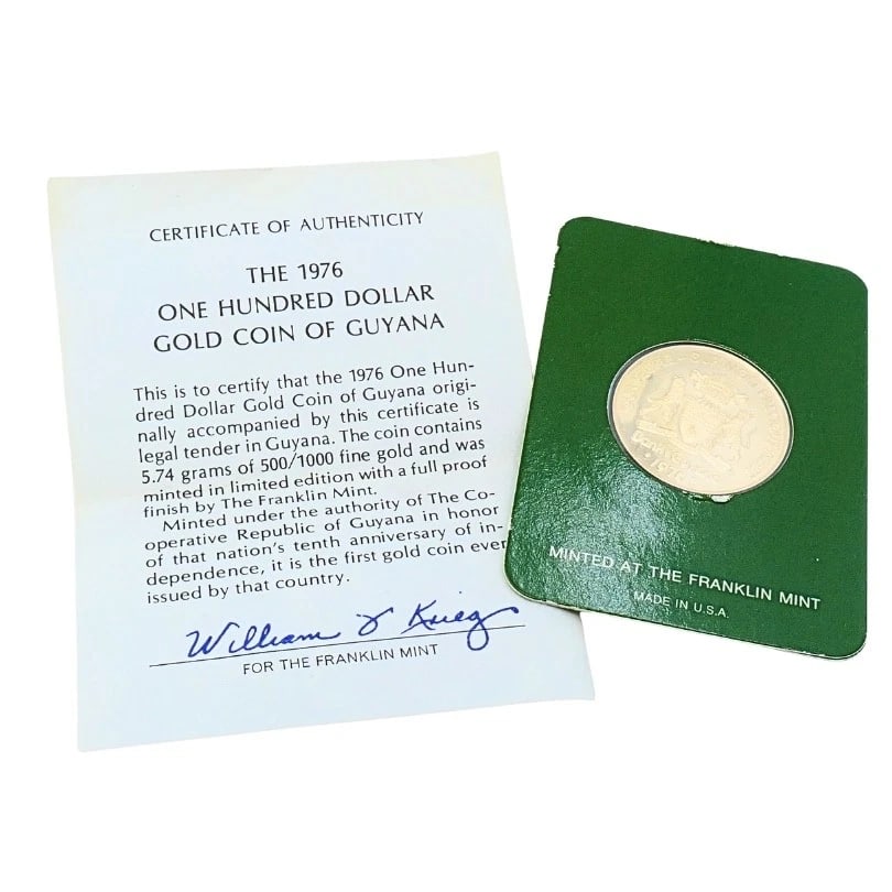 The 1976 One Hundred Dollar Commemorative Gold Coin - 8