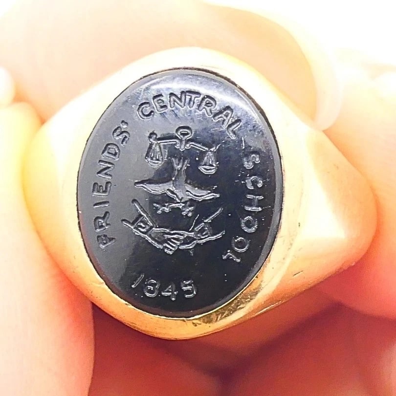 Antique Signet Ring Carved Carnelian 10k Gold - 4