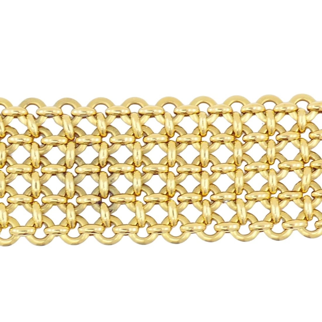 Cartier Penelope Bracelet Double C 18k Gold Diamond Link Bracelet - 6