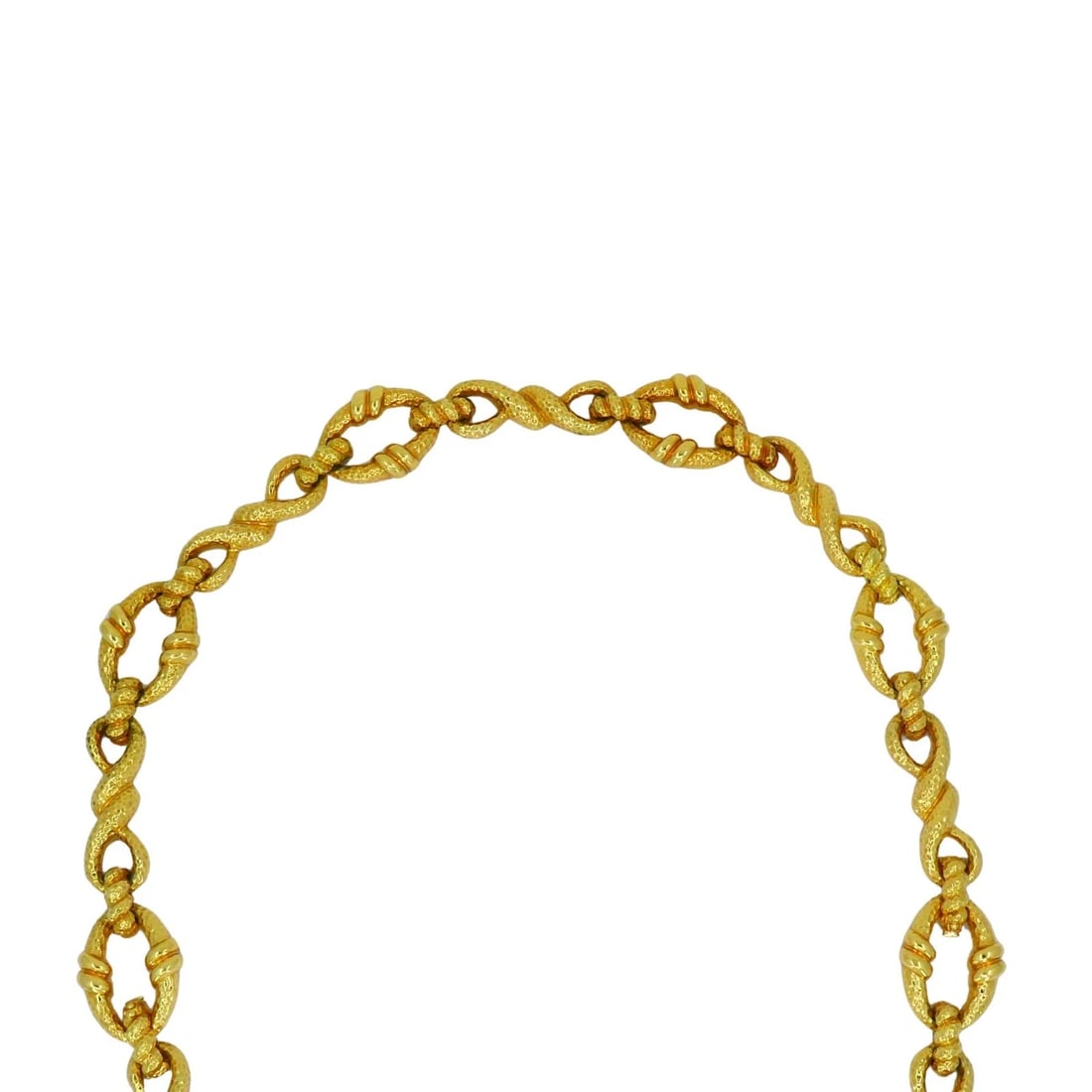 Vintage Wander 18k Hammered Gold Convertible Necklace - 8