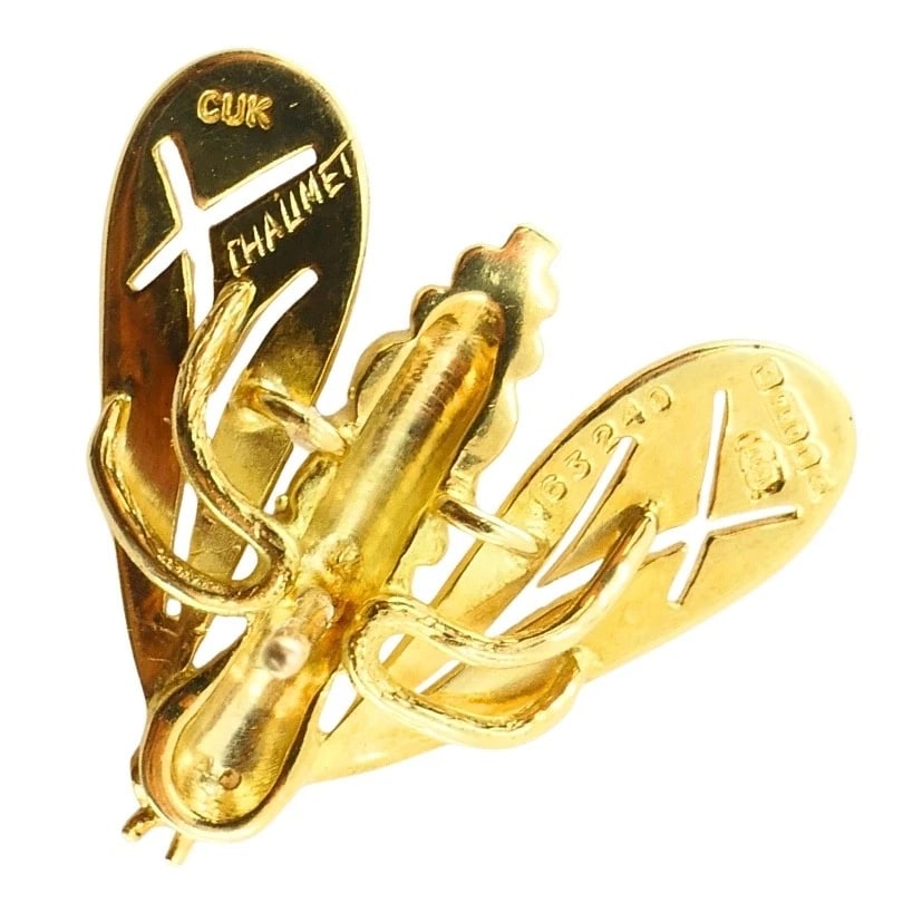 Chaumet 18k Gold Diamond Bee Earrings - 13