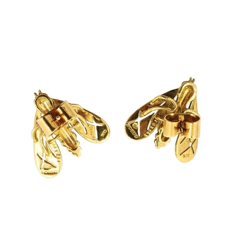 Chaumet 18k Gold Diamond Bee Earrings - 6